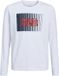 Jack & Jones Junior T-shirt Jjecorp Logo Tee Play Ls O-neck Noo 12244209 Wit