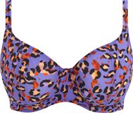 Freya SANTIAGO NIGHTS UW PLUNGE BIKINI TOP - LEOPARD - 80E