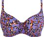 Freya SANTIAGO NIGHTS UW PLUNGE BIKINI TOP - LEOPARD - 80E