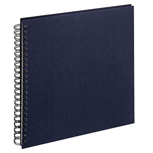 Walther Design SA-510-L spiraalalbum Cloth, donkerblauw, 30x30 cm