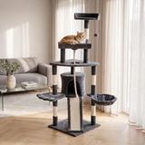 Krabpaal voor katten met sisal - grijs