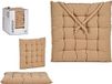 Giftdecor Stoelkussen Decorama - binnen/buiten - beige - 40 x 40 x 5 cm - polyester