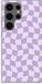 Case Company® - Samsung Galaxy S24 Ultra Case - Grid Paars - Soft Cover