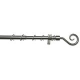 GARDINIA Gordijnroede-set Hook, complete set inclusief montagemateriaal, lengte: 130-240 cm, zilver
