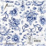 Ambiente Servetten 20pcs / 33 x 33cm, Delft Blue flowers