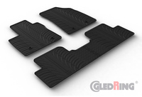 GledRing Rubbermatten passend voor MG 5 (EV) SW 2020- (T profiel 4-delig + montageclips)