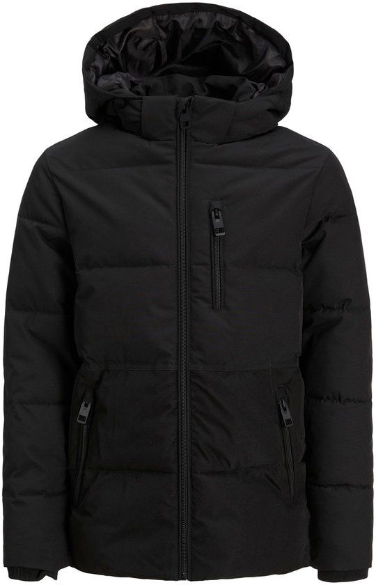 Jack & Jones Junior Puffer Winterjas - Black - 128
