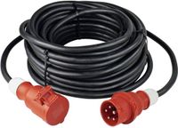 AS Schwabe 61335 Stroom Verlengkabel 32 A Zwart 5.00 m H07RN-F 5G 6 mm²