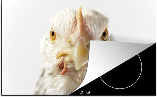 KitchenYeah® Inductie beschermer 77x51 cm - Vogelkop van kip - Inductie beschermer - Multicolor