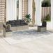 Maison Exclusive - Ensemble de jardin pour le jardin, composé de 5 pièces, avec coussins gris clair, en polyrotin