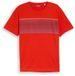 Tom Tailor T-shirt met print op de borst - Maat L - orange red
