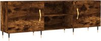 vidaXL Tv-meubel 150x30x50 cm bewerkt hout gerookt eikenkleurig
