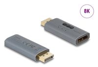 DeLOCK 64328 DisplayPort EDID Emulator 8K Adapter Antraciet