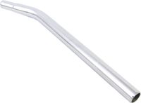 Merkloos / Sans marque VWP Zadelpen freestyle gebogen staal ø25,4mm / 360mm - zilver