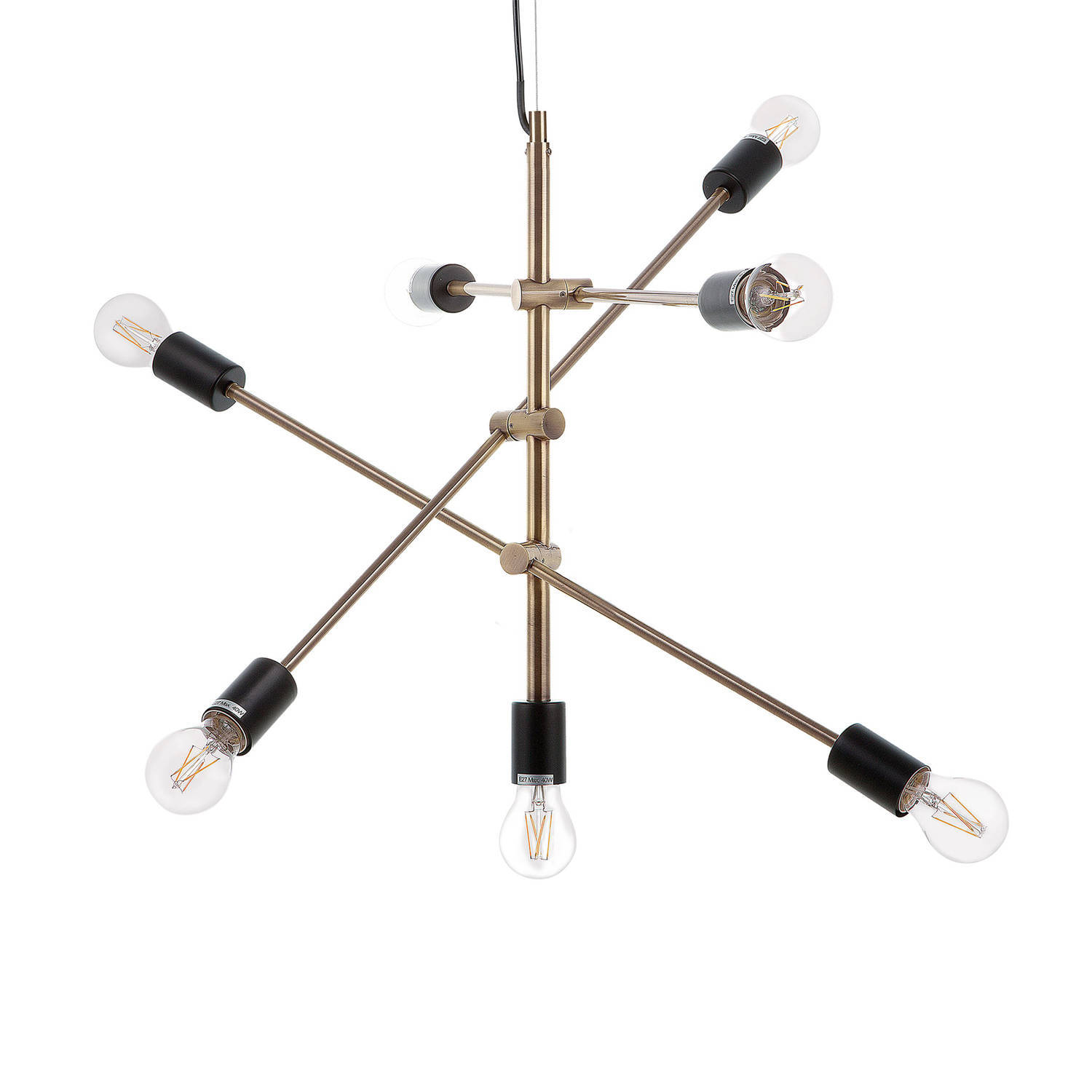 Beliani cremera - hanglamp-messing-metaal