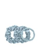 Dore & Rose Set de chouchous 1 cm, 2 cm et 3 cm bleu clair set de coiffure