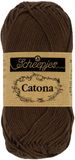 Scheepjes Catona 162 Zwart Koffiegaren - 1x50g