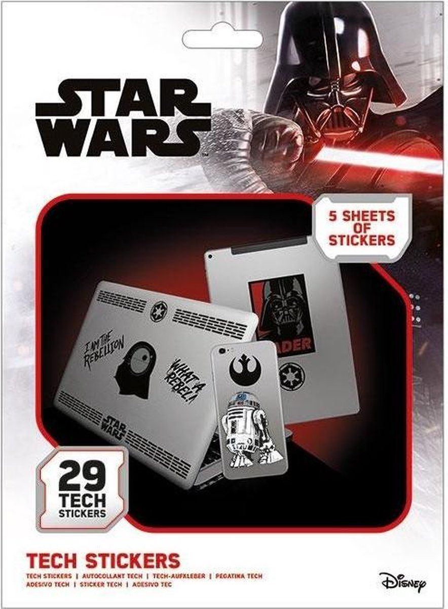 Star Wars TS7409 stickers - 29 stuks - meerkleurig