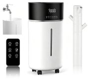 Humidificateur, 18 litres, ultrasonique, vapeur froide/chaude, avec télécommande, minuteur