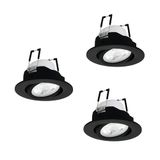 EGLO connect.z Smart-Home 3x LED inbouwspots Saliceto-Z Ø 8,8 cm, vlak