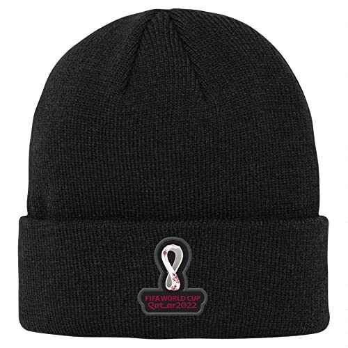 FIFA FIFA Officiële World Cup 2022 Gebreide Beanie, Kinderen, Zwart, Beanie