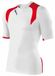 Macron Jersey Copper Homme XXL Blanc/Rouge Polyester Manches courtes Uni Volley-ball 2022 Automne/Hiver