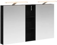 vidaXL Badkamerkastenset 3 st 100 x 10,5 x 60,5 cm Bewerkt hout