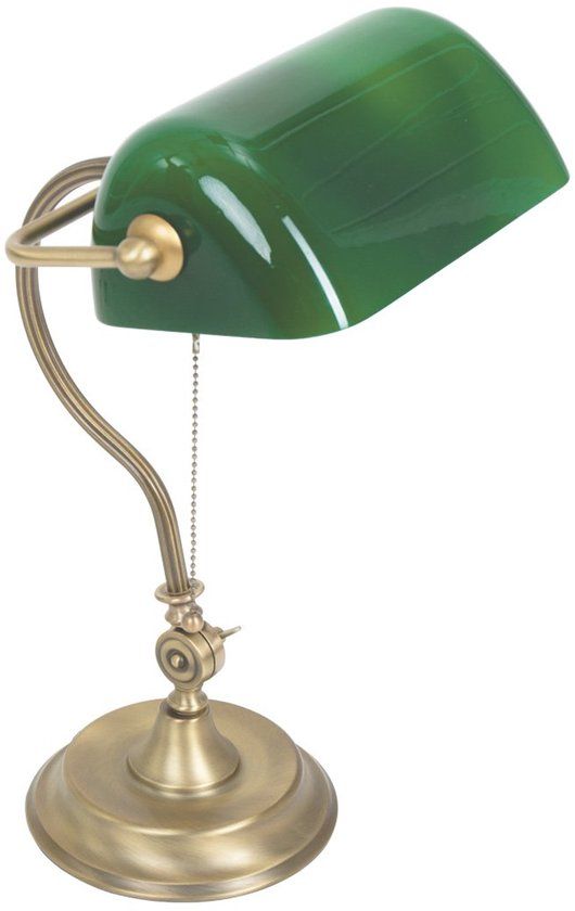 Mexlite Steinhauer Tafellamp Calais Brons en Groen 7733BR