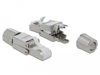 DeLOCK 86476 RJ-45 Grijs Cat6a U/FTP (STP) 22/24 AWG
