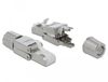 DeLOCK 86476 RJ-45 Grijs Cat6a U/FTP (STP) 22/24 AWG
