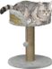 PawHut Poteau griffoir pour chat, en panneau de particules - 40x40x49cm - Gris