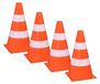 Merkloos Pylonen Verkeershoedjes Set van 4 Oranje 24 x 13,5 cm