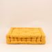 Coussin de sol en tissu jaune 40x40cm