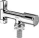 Schell Hoekstopkraan Comfort, Chroom Glans, Haaks, Bed Greep