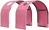 vidaXL Bedtunnel voor kinderbedden 2 st Roze Polyester