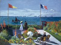 Michèle Wilson Puzzle en bois découpé à la main - Terrasse à Sainte Adresse - 500 à 999 pièces