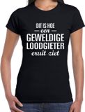 Bellatio Decorations Shoppartners Bv Dit is hoe een geweldige loodgieter eruit ziet cadeau t-shirt zwart - dames - beroepen / cadeau shirt L