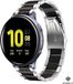 Strap-it Samsung Galaxy Watch Active / Active2 stalen band - zilver/zwart