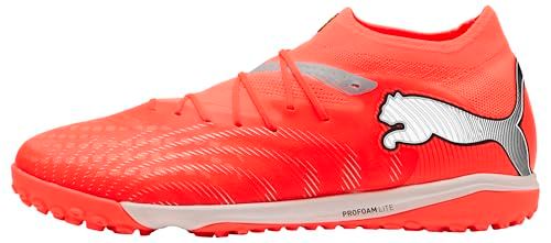 PUMA Mixte Future 9 Pro Cage Chaussure de Football, Glowing Red White Black Silver, 46 EU