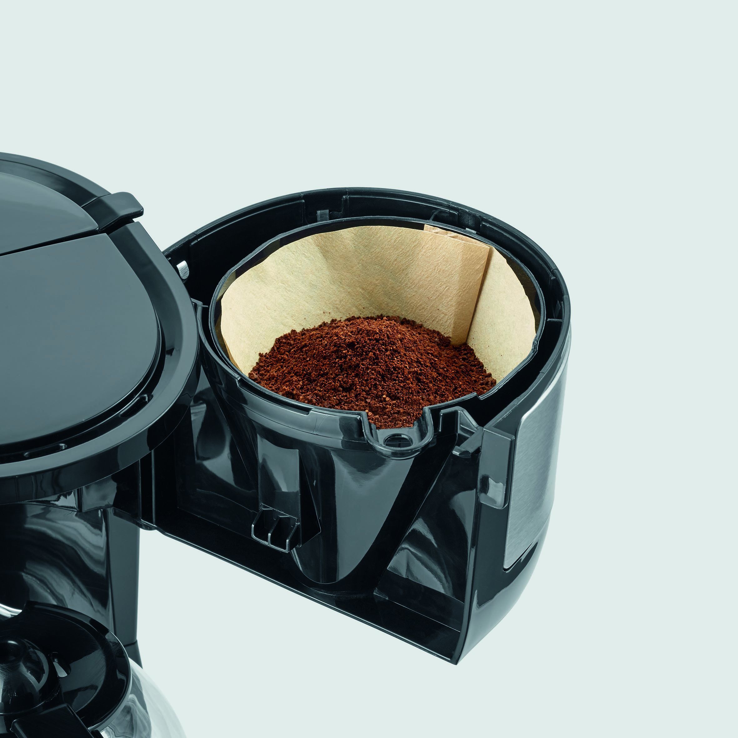 Severin KA 4808 - Filter Coffee Machine - 4 Cups - Black/Stainless Steel