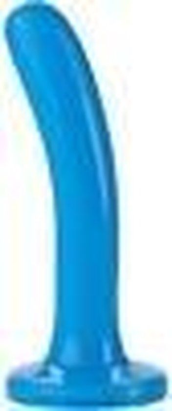 Doc Johnson Platinum Premium Silicone dildo The Slim blauw - 15,62 cm