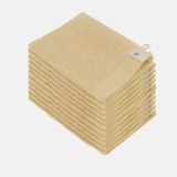 Walra Washand - Soft Cotton - Set van 12 - Hotel Kwaliteit - 100% katoen - 550 g/m² - 16x21 cm - Maisgeel