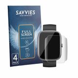 Savvies - Screenprotector voor Jugeman T60 1.91" - Folie Beschermfolie transparant volledig dekking 4 Stuks