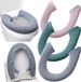 Holland Connections 3 pièces - Couvercle de siège de toilette - Salle de bain Doux Plus Épais Plus Chaud - Housse universelle pour abattant de toilette - Couvercle d'abattant de toilette - Siège de toilette doux - Lavable - Couvercle d'abattant de toilette - Housse d'abattant de toilette - Couvercle de toilette - Chaud - Accessoire de salle de bain - Universellement compatible