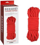 CHISA Behave! - Bind Love Rope - Bondagetouw - Rood