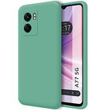 Ultrazachte OPPO Ultrazachte vloeibare siliconen hoes voor OPPO A77 5G, groen