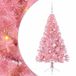 vidaXL - Kunststof - Voorverlichte - Kerstboom - met - 150 - LED - Roze - 150 - cm - PVC