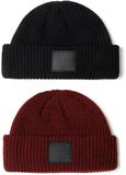 Minoti muts fisherman beanie - zwart 2-pack