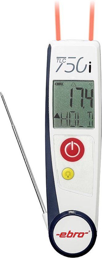 Ebro TLC 750i-V2 Infrarood-thermometer en insteekthermometer (HACCP) -50 - +250 °C