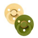 BIBS Colour Fopspeen - 6-18 mnd - 2-pack - Anatomisch - Pale Butter/Wasabi